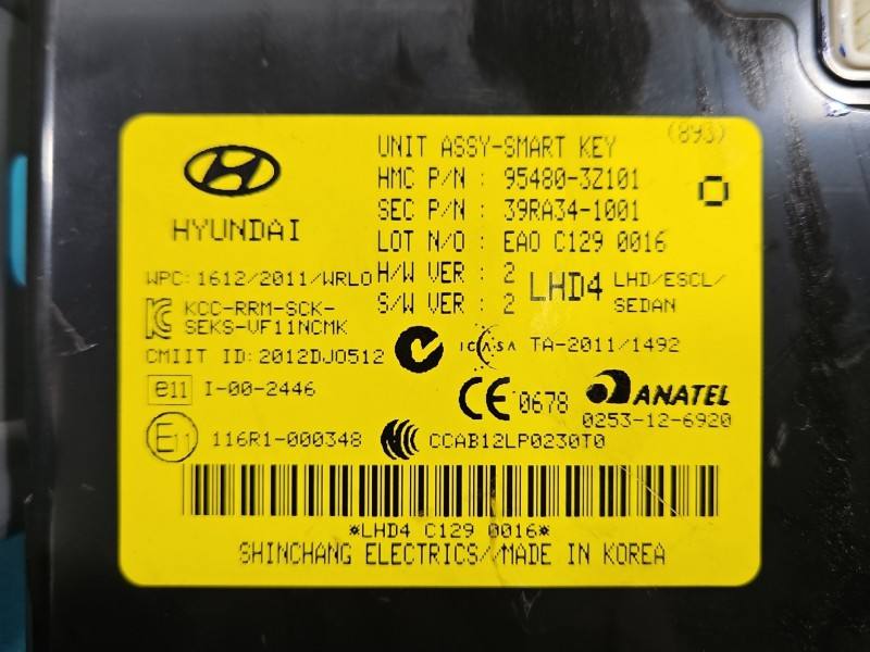 Блок керування модуль Hyundai I40 95480-3Z101 — фото деталі 3