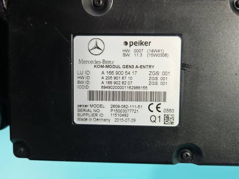 Блок керування модуль Mercedes CLA C118 A1669005417 — фото деталі 6