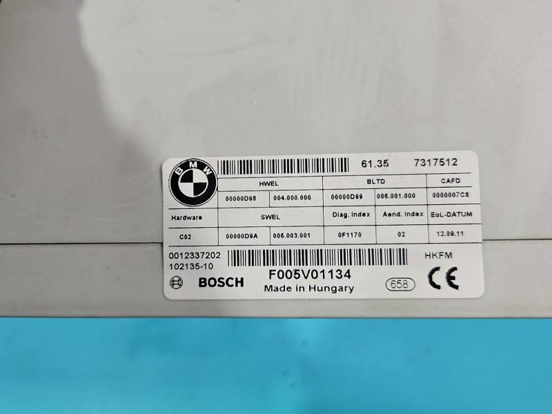Блок керування модуль BMW 7 F01 7317512 — фото деталі 6