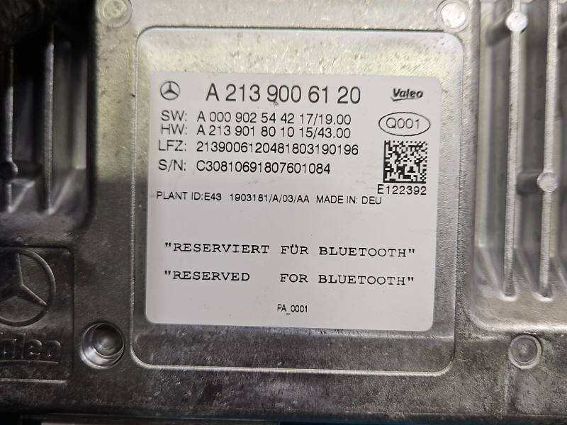 Блок керування модуль Mercedes E W213 A2139006120 — фото деталі 3