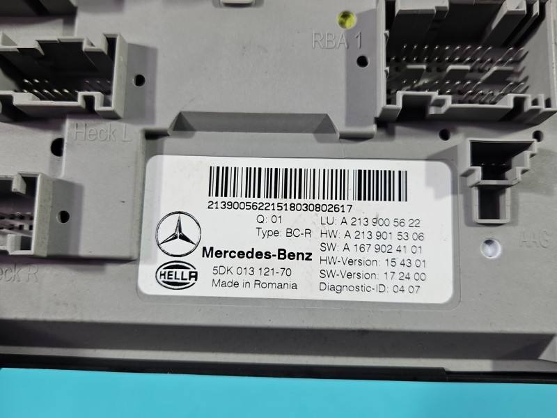 Блок керування модуль Mercedes E W213 A2139005622 — фото деталі 4