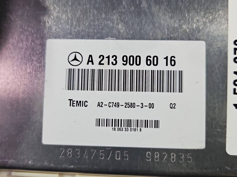 Блок керування модуль Mercedes E W213 A2139006016 — фото деталі 3