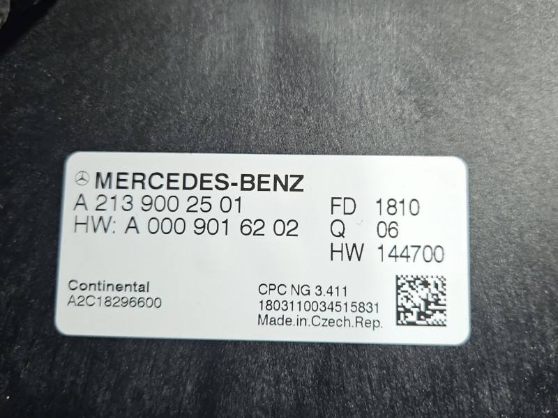 Блок керування модуль Mercedes E W213 A2139002501 — фото деталі 3