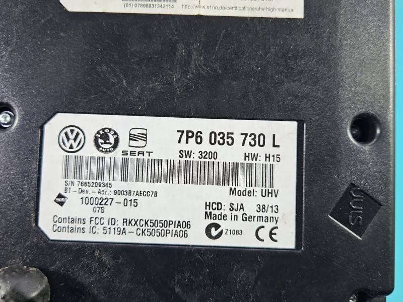 Блок керування модуль Volkswagen Passat B7 7P6035730L — фото деталі 3