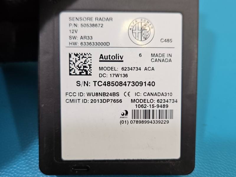 Блок керування модуль Alfa romeo Stelvio 50538672 — фото деталі 3