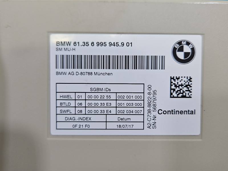 Блок керування модуль BMW 5 G30 6995945 — фото деталі 3