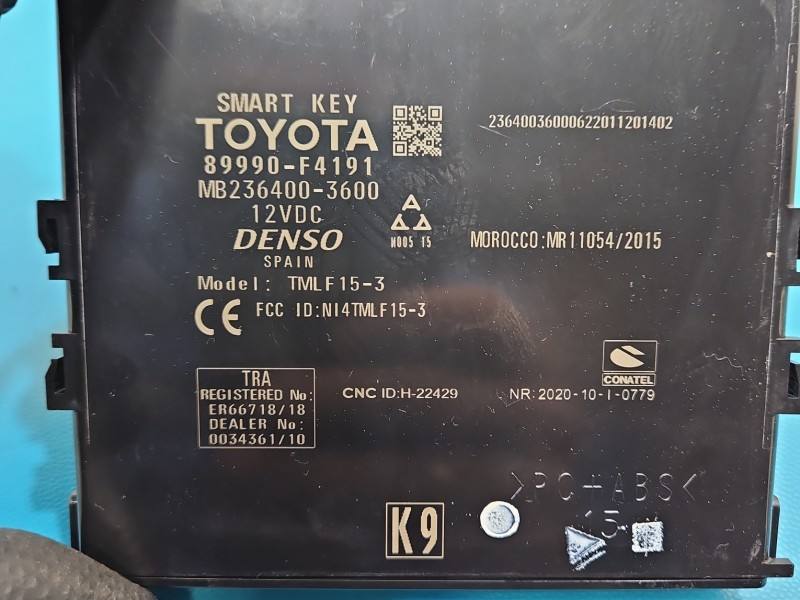 Блок керування модуль Toyota C-HR 89990-F4191 — фото деталі 3