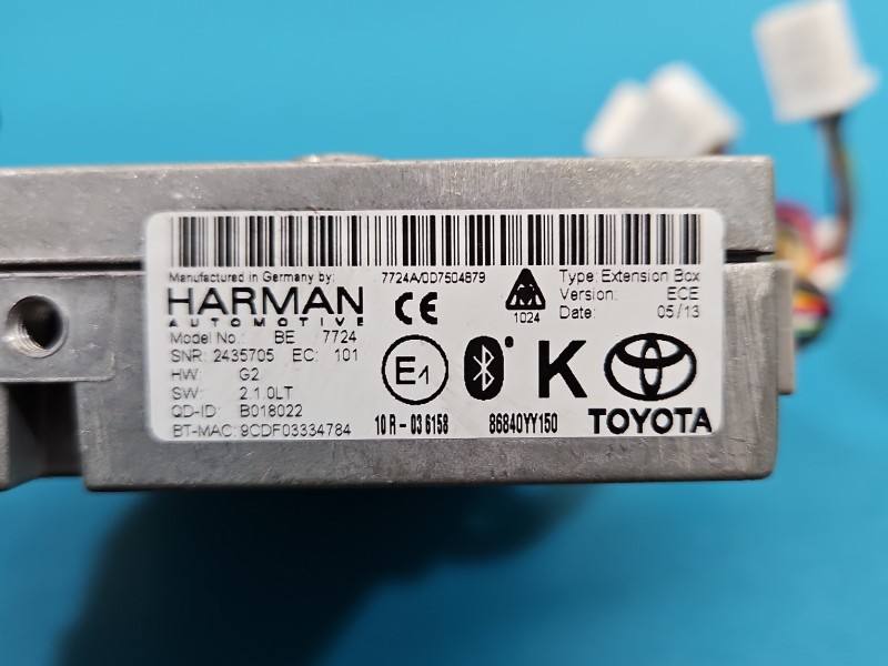 Блок управления модуль Toyota Verso 86840YY150 — фото детали 10