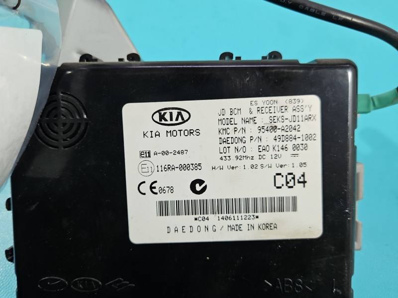 Блок керування модуль Kia Ceed 116RA-000385 — фото деталі 6