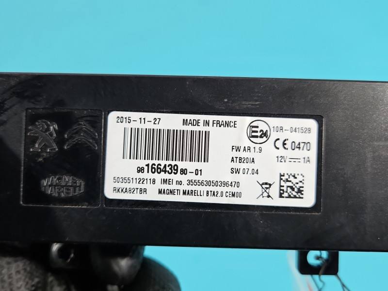 Блок управления модуль Peugeot 308 9816643980-01 — фото детали 6