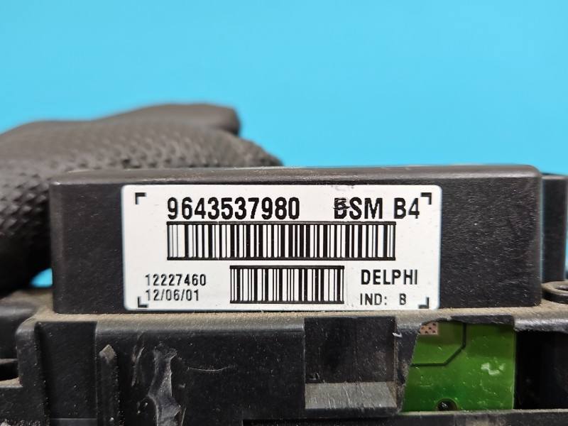 Блок керування модуль Peugeot 307 9643537980 — фото деталі 4