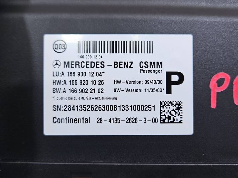 Блок керування модуль Mercedes GL X166 A1668201026 — фото деталі 3