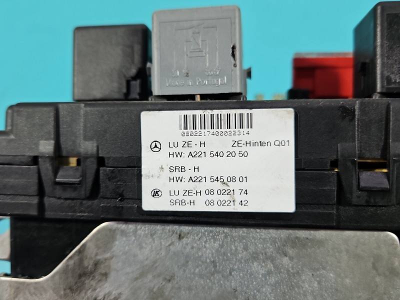 Блок керування модуль Mercedes S W221 A2215402050 — фото деталі 7