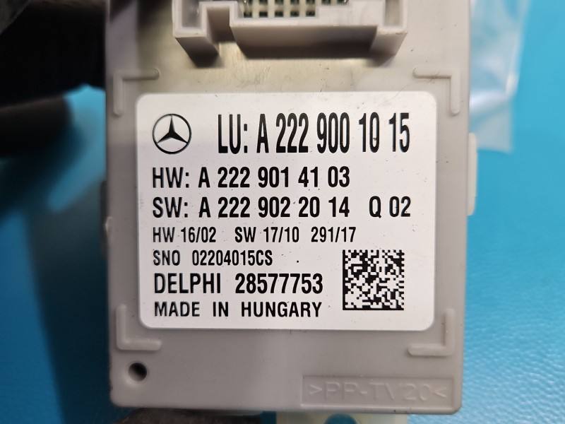 Блок керування модуль Mercedes E W213 A2229001015 — фото деталі 3