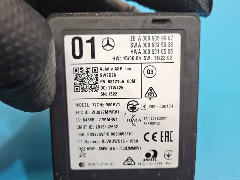 Блок керування модуль Mercedes E W213 A0009059907 — фото деталі 3