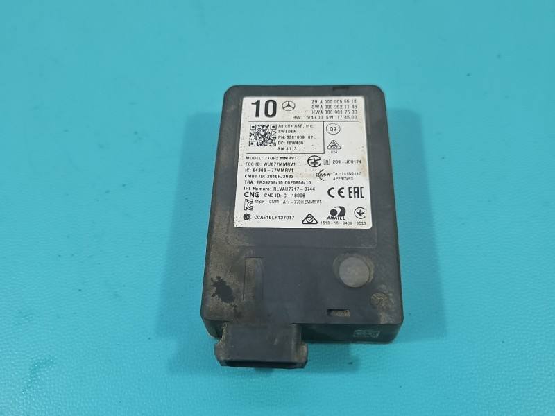 Блок керування модуль Mercedes S W222 A0009055510 — фото деталі 2