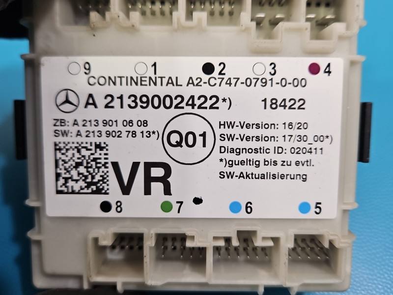 Блок керування модуль Mercedes S W222 A2139002422 — фото деталі 3