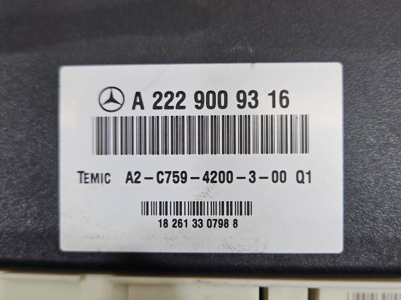 Блок керування модуль Mercedes S W222 A2229009316 — фото деталі 3