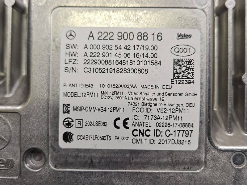 Блок керування модуль Mercedes S W222 A2229008816 — фото деталі 3