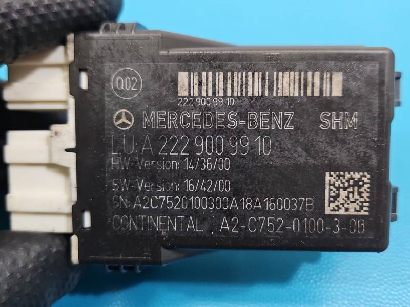 Блок керування модуль Mercedes S W222 A2229009910 — фото деталі 3