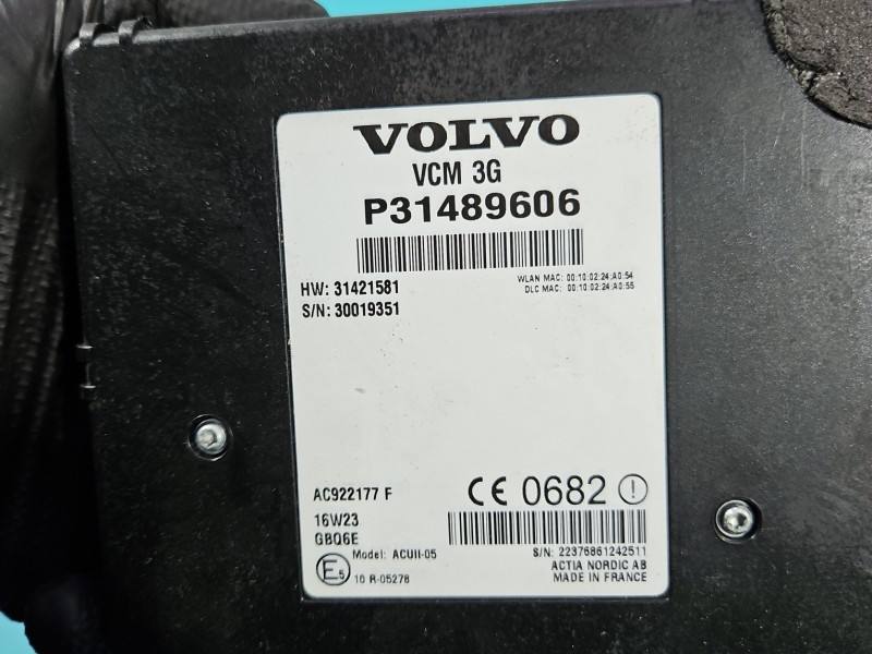 Блок керування модуль Volvo S90 31489606 — фото деталі 5
