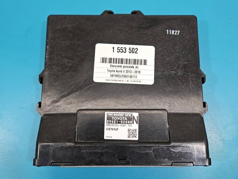 Блок керування модуль Toyota Auris 89681-02040 — фото деталі 2
