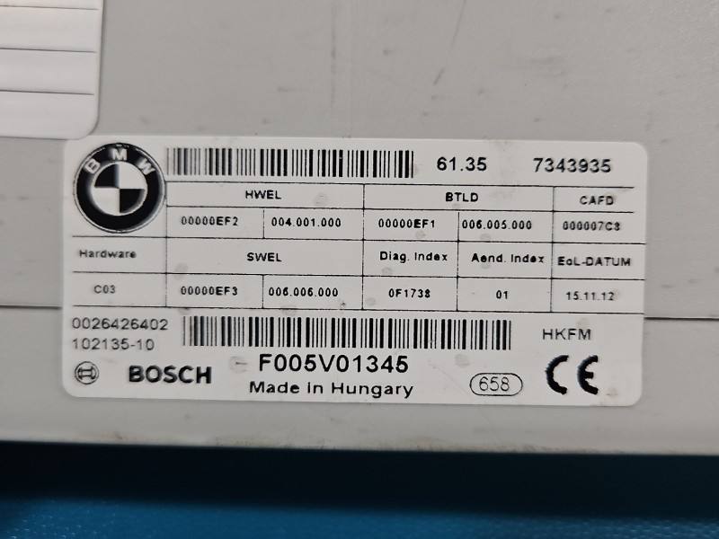 Блок керування модуль BMW 3 F30 F0055V01345 — фото деталі 3