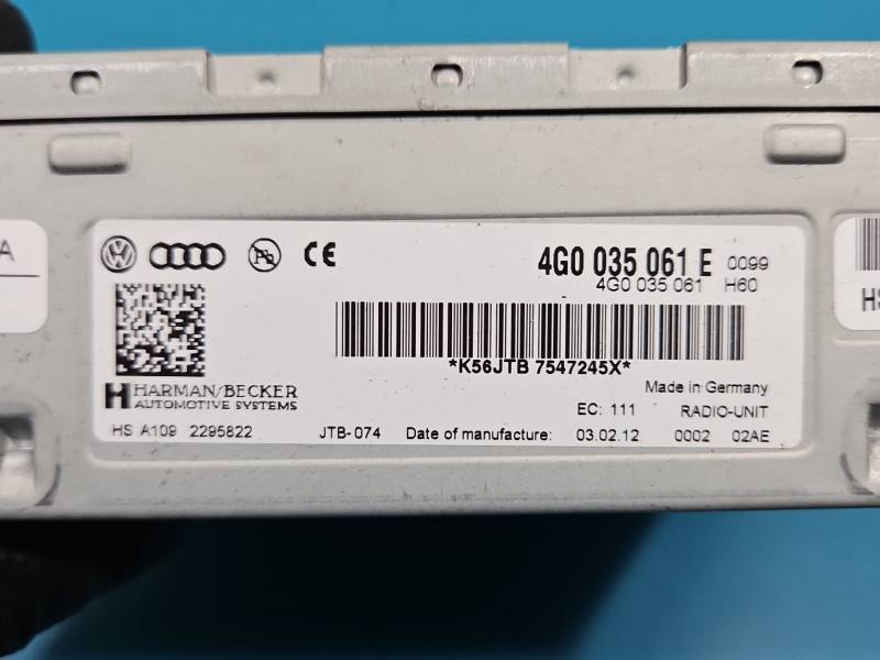 Блок керування модуль Audi A6 C7 4G0035061E — фото деталі 4