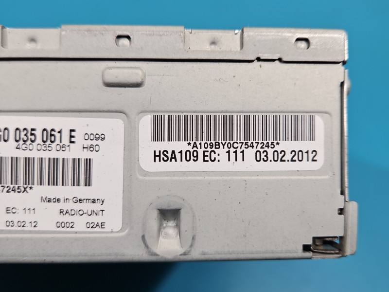 Блок керування модуль Audi A6 C7 4G0035061E — фото деталі 5