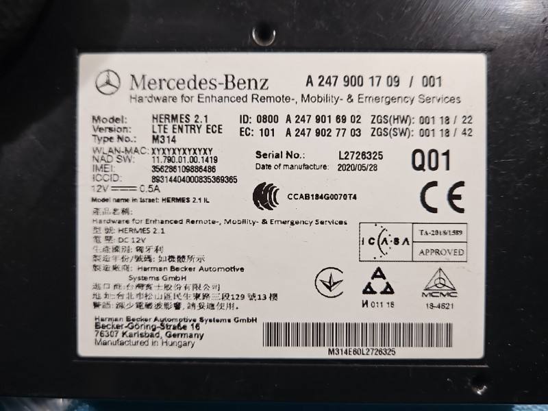 Блок керування модуль Mercedes Vito A2479001709 — фото деталі 3