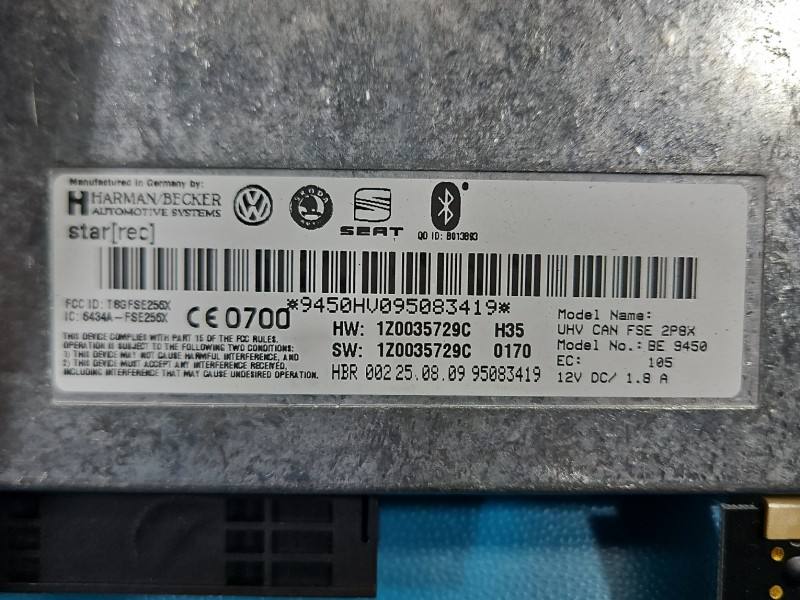 Блок керування модуль Skoda Octavia 2 1Z0035729C — фото деталі 3