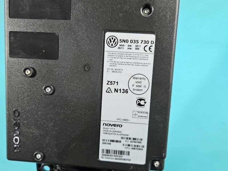 Блок керування модуль Volkswagen Passat B7 5N0035730D — фото деталі 5