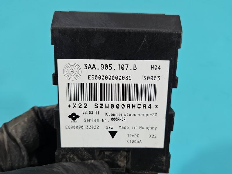 Блок керування модуль Volkswagen Passat B7 3AA905107B — фото деталі 6