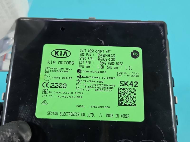Блок керування модуль Kia Rio 95480-H8420 — фото деталі 3