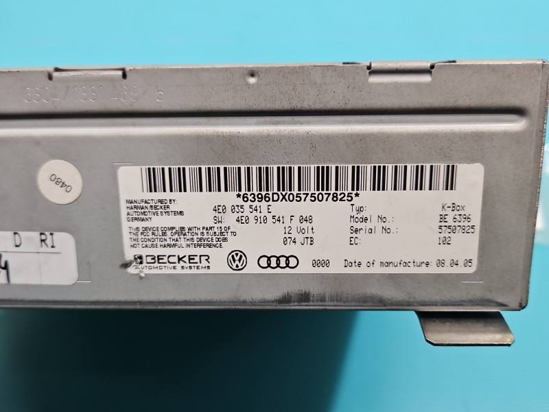 Блок керування модуль Audi A8 D3 4E0035541E — фото деталі 6