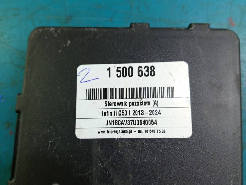 Блок управления модуль Infiniti Q50 284B7-4GC0C — фото детали 5