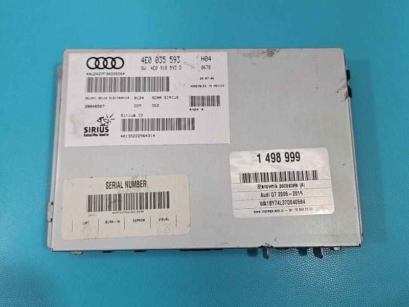 Блок управления модуль Audi Q7 4E0035593 — фото детали 2