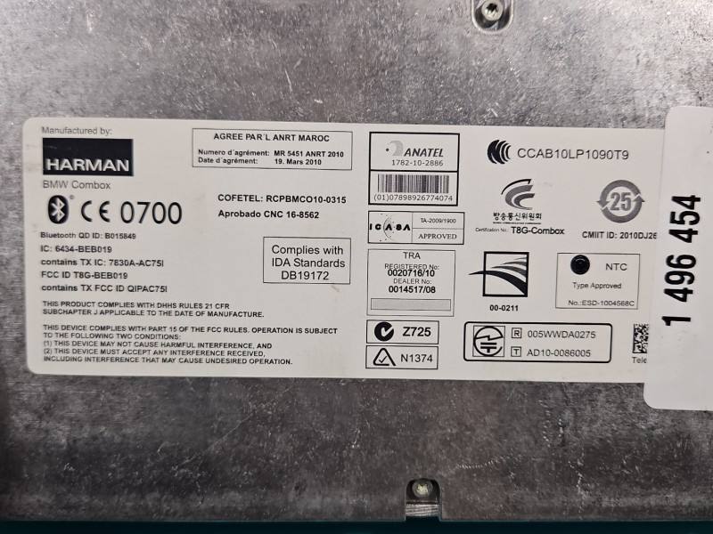 Блок керування модуль BMW X1 E84 1782-10-2886 — фото деталі 5