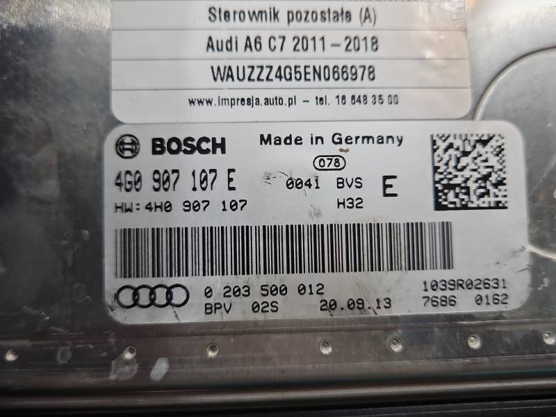 Блок керування модуль Audi A6 C7 0203500012 — фото деталі 7