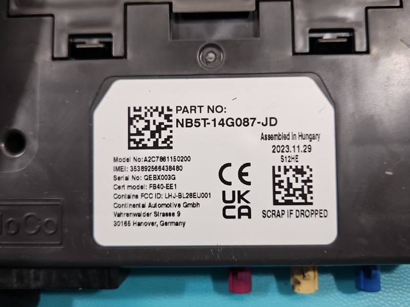 Блок керування модуль Ford Puma A2C7861150200 — фото деталі 3