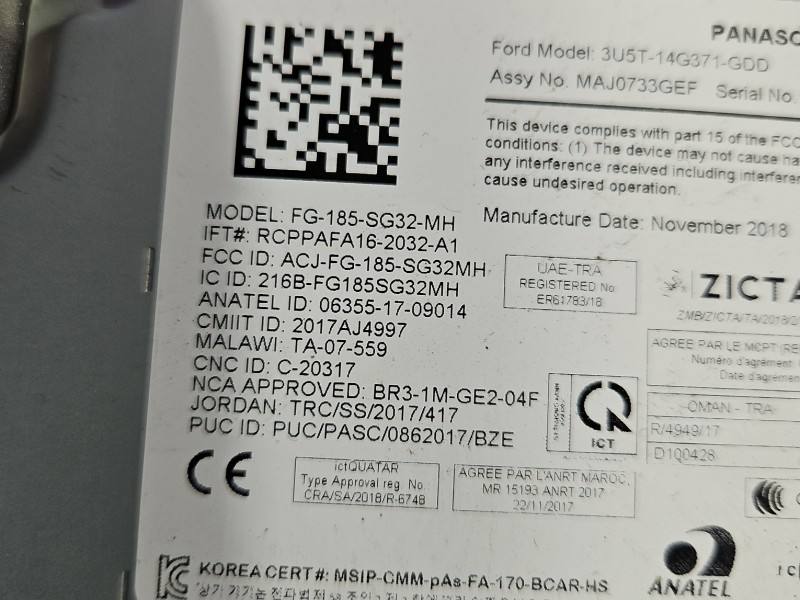 Блок керування модуль Ford S-max FG-185-SG32-MH — фото деталі 8