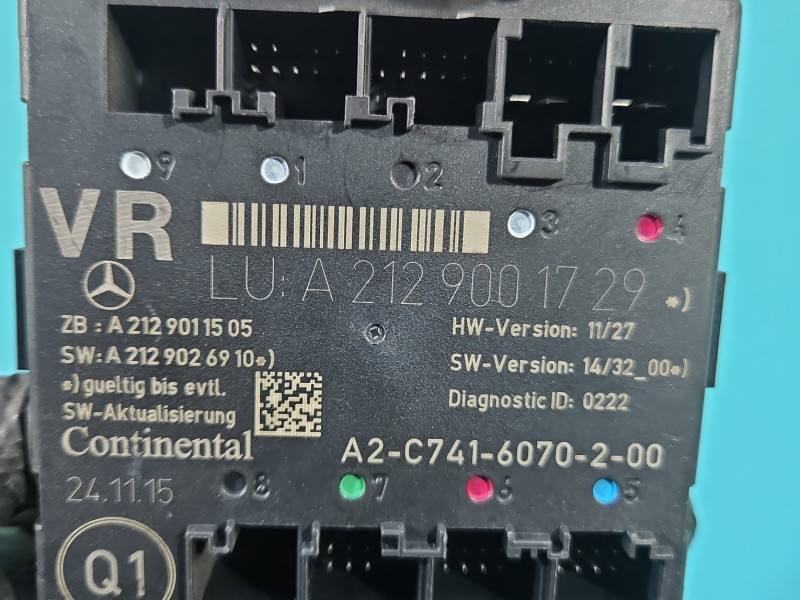 Блок керування модуль Mercedes E W212 A2129001729 — фото деталі 3