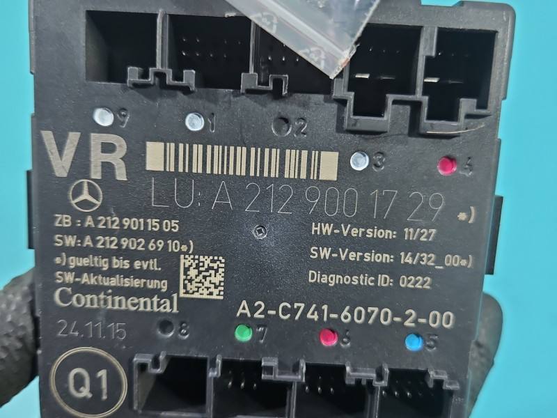 Блок керування модуль Mercedes E W212 A2129001729 — фото деталі 5