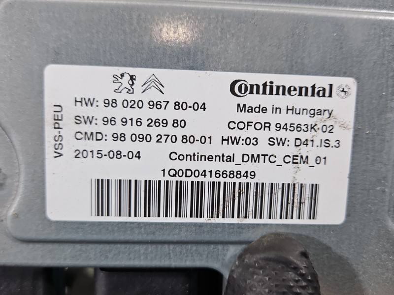 Блок керування модуль Peugeot 508 9691626980 — фото деталі 6