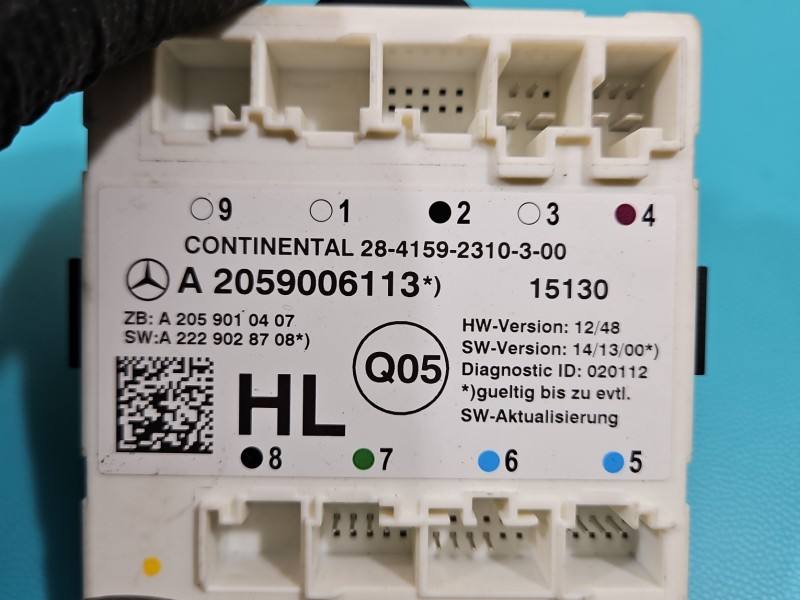 Блок керування модуль Mercedes C W205 A2059006113 — фото деталі 3