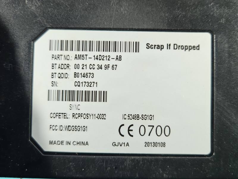 Блок управления модуль Ford Focus AM5T-14D212-AB — фото детали 3