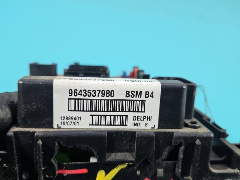 Блок керування модуль Peugeot 307 9643537980 — фото деталі 4