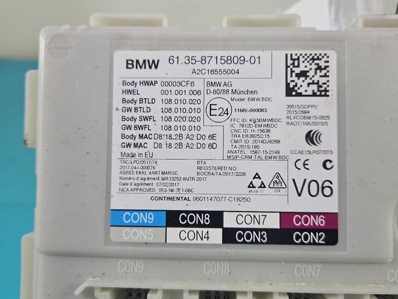Блок керування модуль BMW X3 G01 8715809 — фото деталі 5