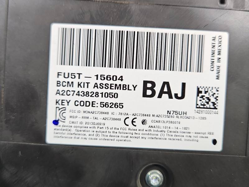 Блок управления модуль Ford Mondeo FU5T-15604-BAJ — фото детали 5