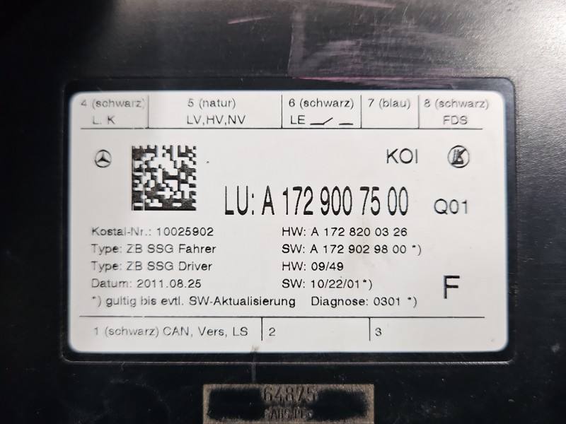 Блок керування модуль Mercedes E C207 A1729007500 — фото деталі 3